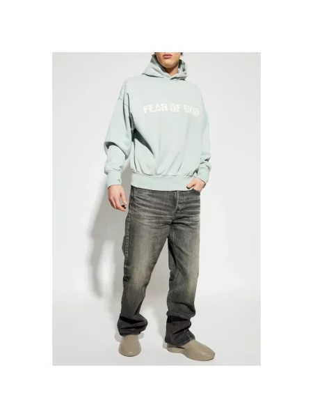 Bluza z kapturem Fear Of God z kapturem niebieska