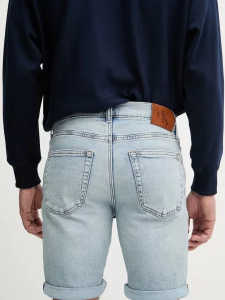 Calvin Klein Jeans szorty niebieskie