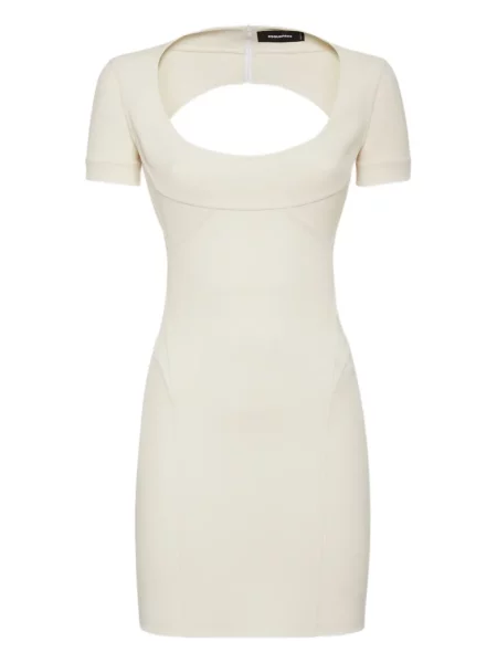 Rochie mini Dsquared2 de costum alb