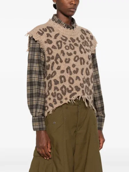 Top R13 cu model leopard maro