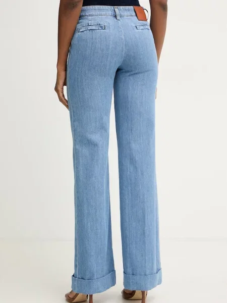 Missoni jeansy straight niebieskie
