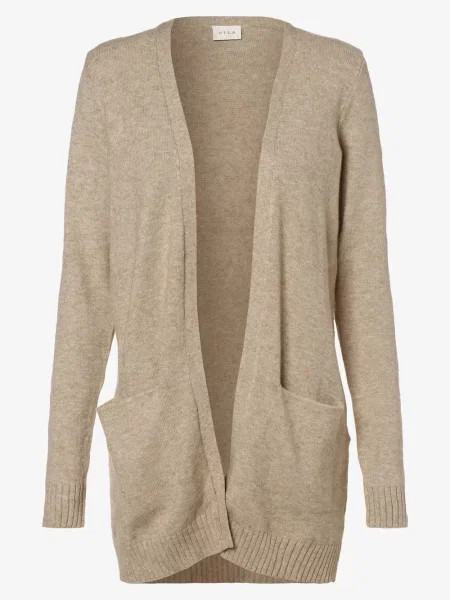 Dzianinowy sweter Vila beżowy
