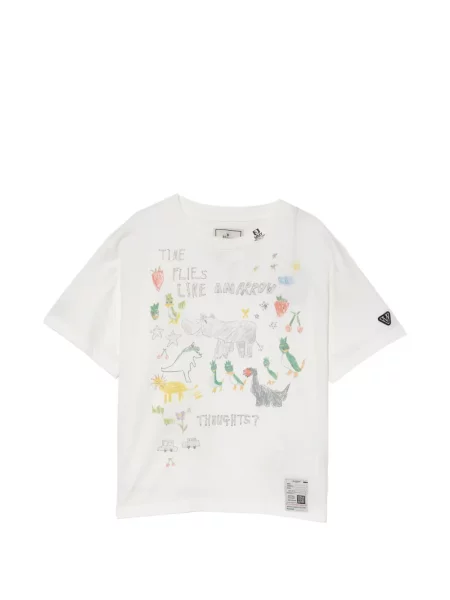 Grafic tricou Maison Mihara Yasuhiro cu imagine alb