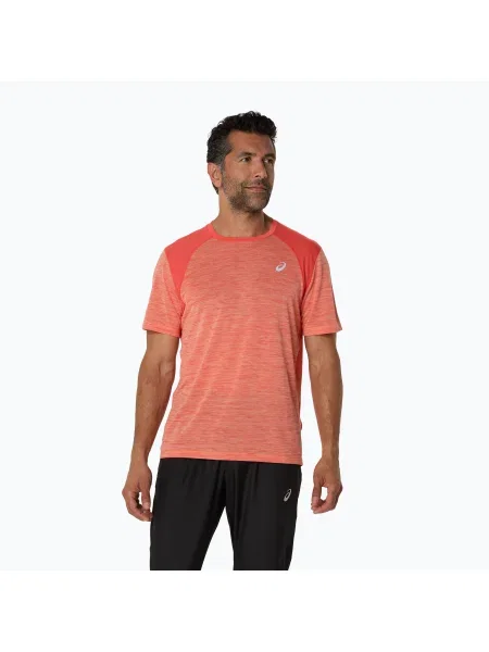 Мъжка тениска за бягане ASICS Road Top coral reef/mojave оранжево