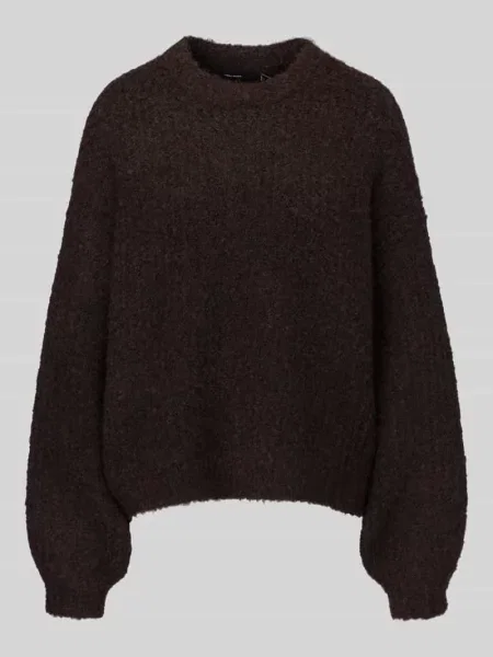 Sweter o kroju relaxed fit z dzianiny z dodatkiem wełny model ‘CARMEN’ Vero Moda