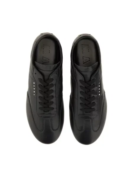 Sneakersy Marni skórzane czarne