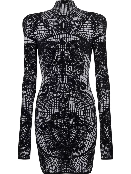 Rochie Balmain cu imagine negru