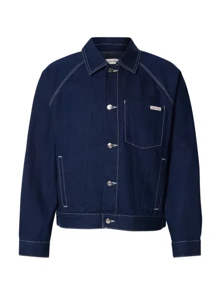 Calvin Klein Jeans Geacă de primăvară-toamnă denim albastru