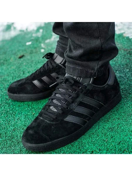 Sneakersy Adidas Gazelle skórzane czarne