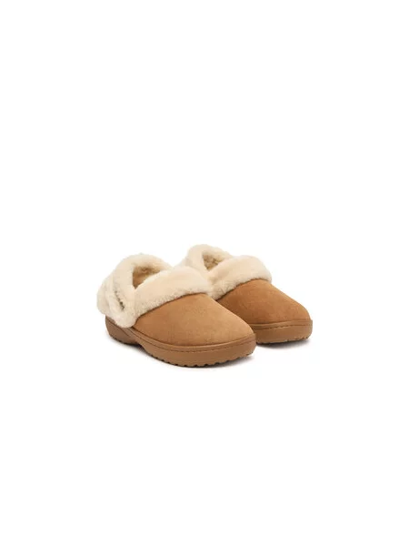 Natikače Crocs Classic Unfurgettable Suede Clog bež