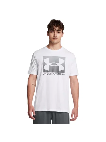 UNDER ARMOUR koszulka t-shirt z logo Boxed S biała