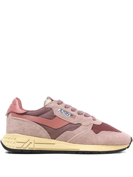 Sneakerși Autry din piele de căprioară roz