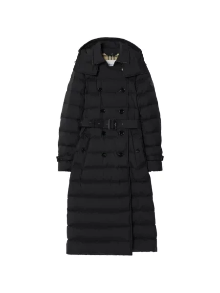 Lung palton Burberry negru