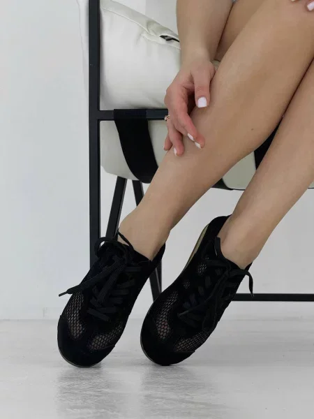 Замшевые кеды 105.store черные