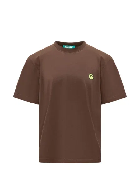 Scurt tricou Barrow cu autograf maro