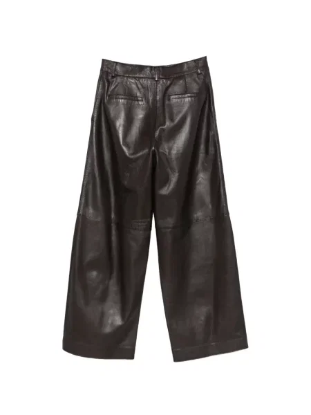 Pantaloni P.a.r.o.s.h. din piele maro