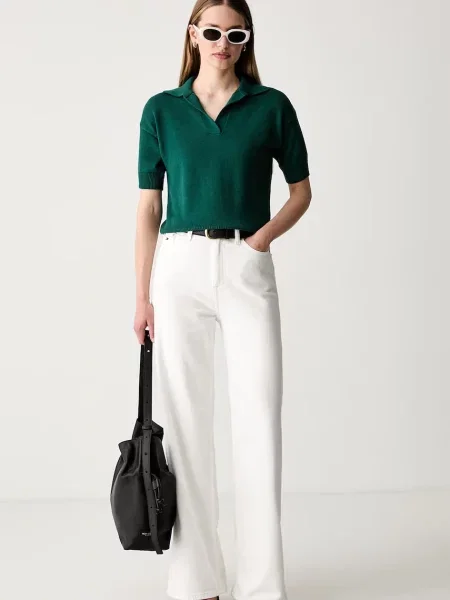 Tricou polo Weekend Max Mara verde