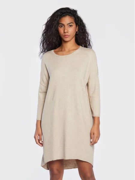 Moss Copenhagen Sukienka dzianinowa Rachelle beżowy