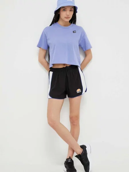 Шорти Ellesse візерунок висока посадка чорний
