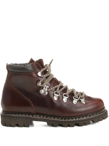 Šněrovací kožené kotníkové boty Paraboot hnědé