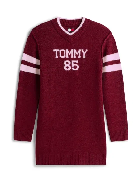 Tommy Jeans Kötött ruhák orchidea / bogyó