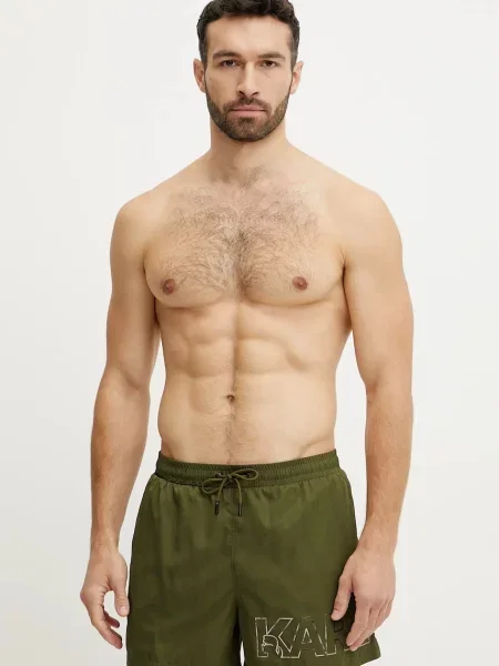 Karl Lagerfeld pantaloni scurti de baie verde