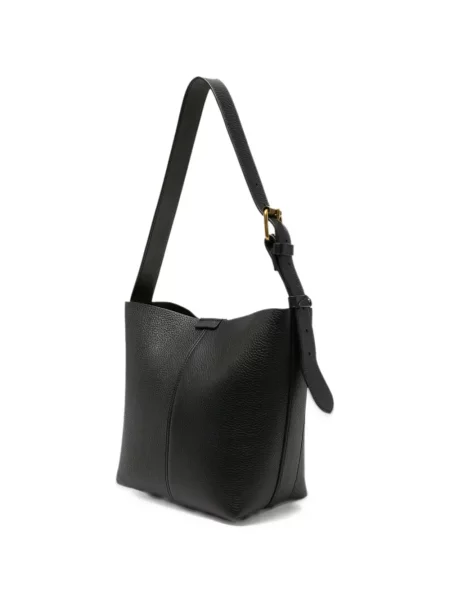 Kožená shopper kabelka Soeur černá