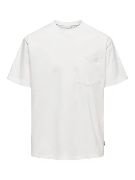 Only & Sons Tricou ONSArchie sângeriu alb