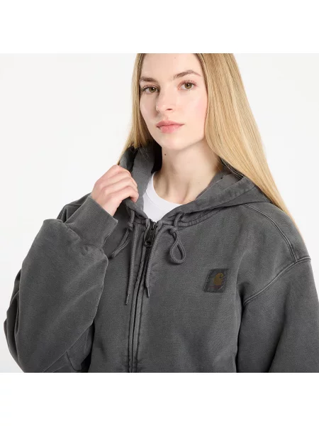 Μπλούζα Carhartt WIP Hooded Vista Jacket γκρι με κουκούλα μαύρο