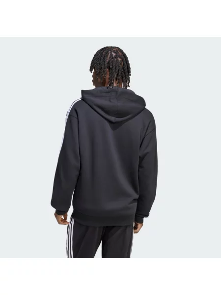 Mikina s kapucí a po celé délce Essentials French Terry bílá