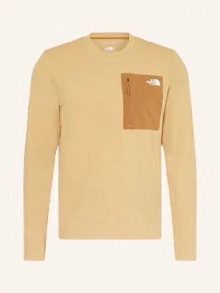 The North Face Tričko S Dlouhým Rukávem Kecha tmavě žlutá béžová