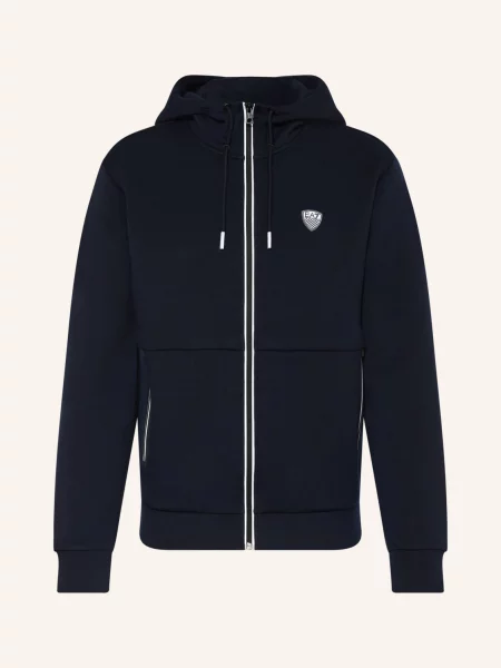 Emporio Armani Mikina Premium Shield tmavě modrá
