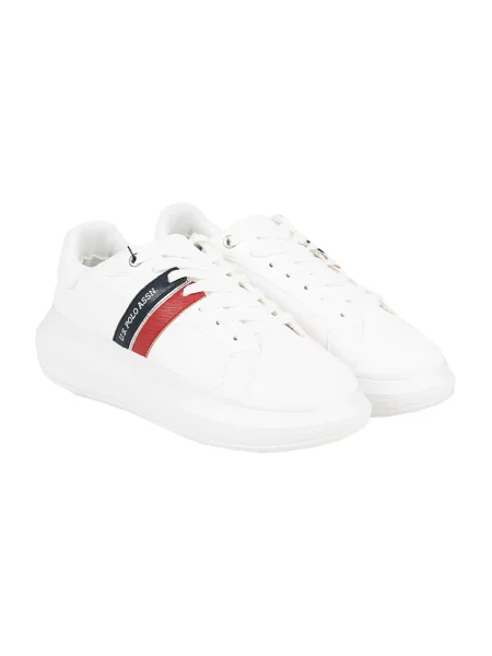 Sneakersy U.s Polo Assn. skórzane białe