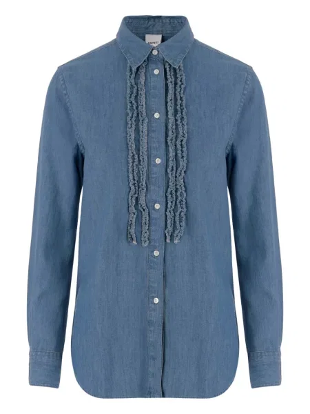 Cămașă Aspesi cu volane albastru