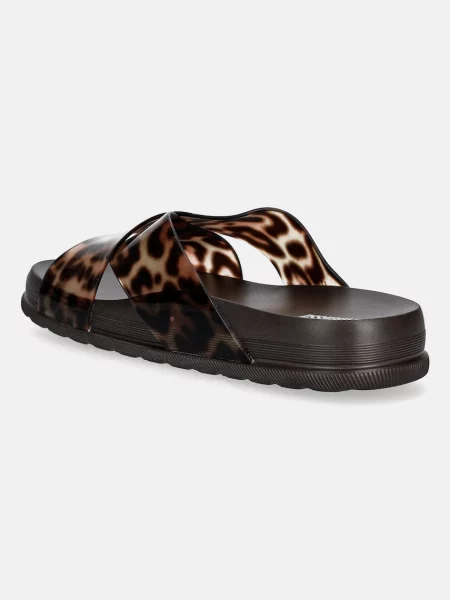 Pantofle Melissa MELISSA COZY SLIDE II AD hnědé