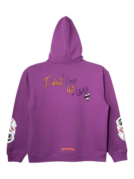 Bluza z kapturem dziecięca Chrome Hearts fioletowa