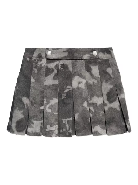 Spódnica plisowana Misbhv szara