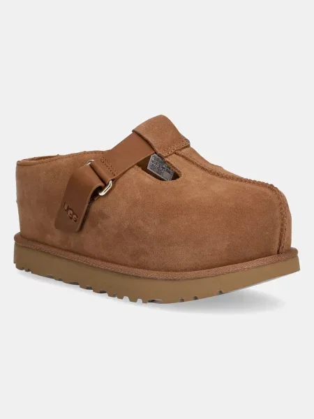 Šľapky UGG Goldenstar Hi Clog hnedá