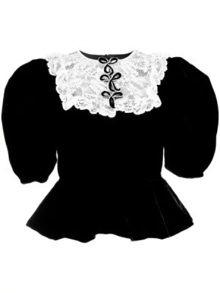 Блуза Anouki с кристали черно