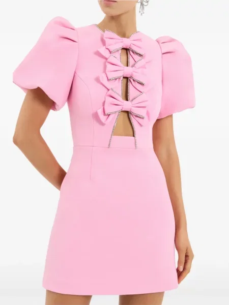 Rochie mini Rebecca Vallance cu funde roz
