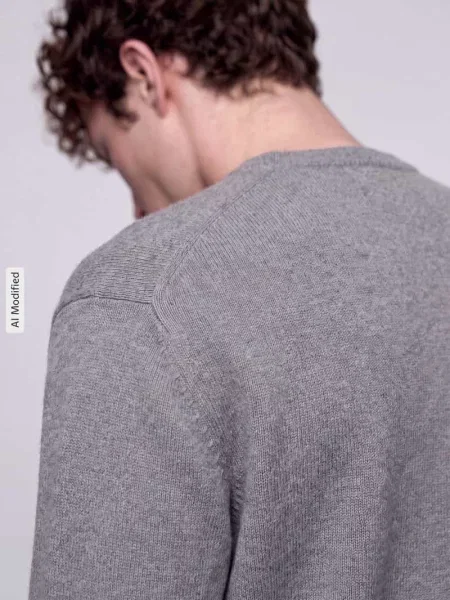 Sweter z fakturową dzianiną Only & Sons