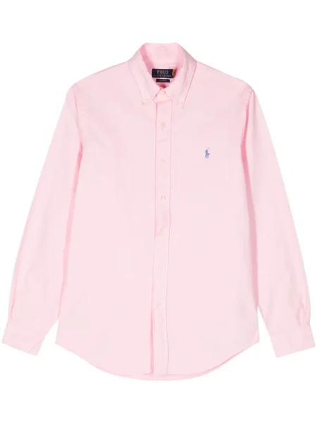 Cămașă Polo Ralph Lauren cu broderie roz