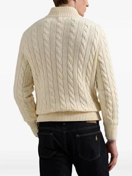 Sweter Polo Ralph Lauren zamszowy czarny