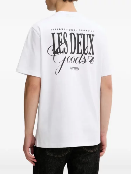 Tricou Les Deux cu imagine alb