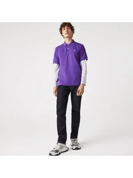 Поло Lacoste фиолетовое