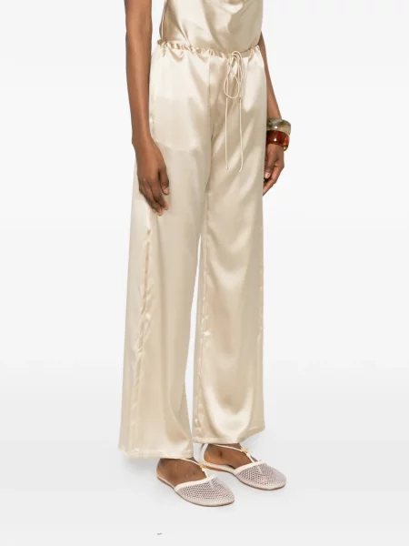 Pantaloni palazzo Eb Denim cu cordon