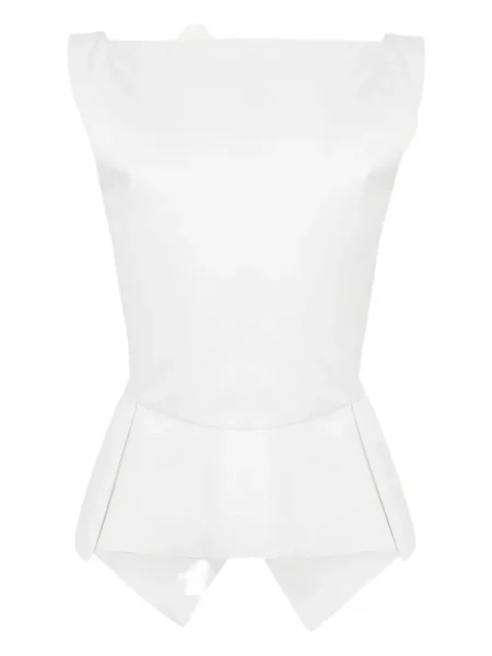 Плисиран топ Vivienne Westwood бяло