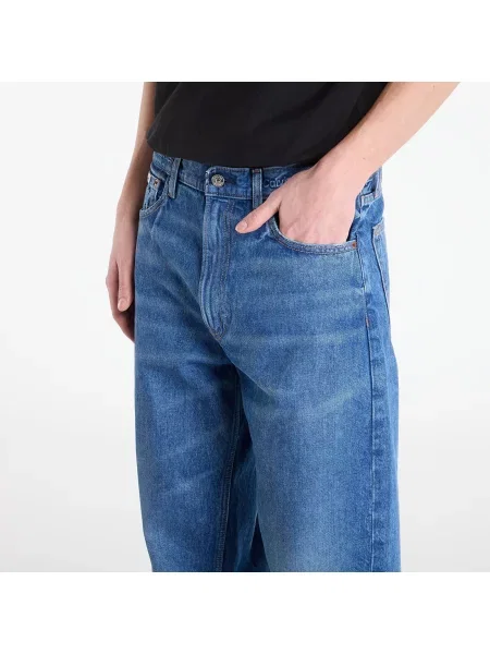Дънки Calvin Klein Jeans Baggy Ck Boulder Jeans Blue синьо