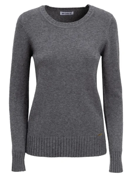 Influencer Pulover gri