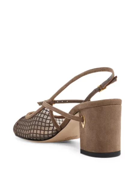 Pantofi cu toc Jennifer Chamandi slingback verde